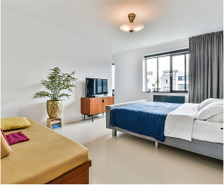 One-bedroom apartment at Ajmal Aurora Ridge with spacious living area and contemporary design
