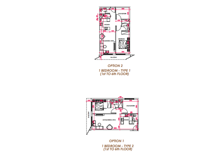 1 Bedroom Apartment Floor Plan